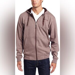 Columbia Men's Maroon Zip Up Hoodie Sweatshirt Size Medium